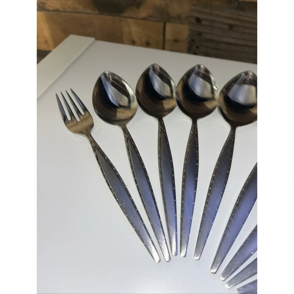 Lot of 10 Oneida Community Venetia Place Various Spoons &Fork Stainless Flatware